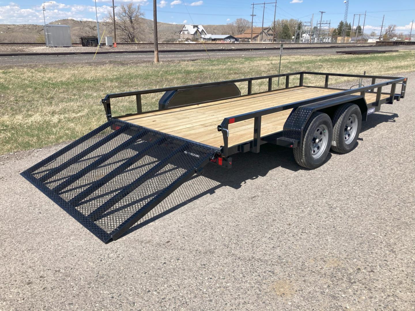 2025 , located at 310 West 1st Ave, Big Timber, MT, 59011, (406) 860-8510, 45.833511, -109.957809 - SureTrac 7 x 16 tube Top Utility - 7K GVW, (2) 3.5k axles with quick lube hubs, electric brakes on all wheels, spring suspension, all LED lights, 15" radial tires, set back top wind jack, safety chains, battery breakaway switch, (13") tall 2 x 2 tube top rail, stake pockets, (3) position rear gate - Photo#3